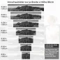 Preview: Küchenrückwand Folie monochrome Berge Variantenauswahl Vorschaubild Höhe 80cm