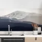 Preview: Küchenrückwand Folie dezente Berglandschaft Hauptbild 1