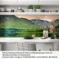 Preview: Küchenrückwand Folie Landschaft im Abendrot Artikelbild 1