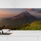 Preview: Küchenrückwand Folie Abendlicher Bergzauber – Landschaft im Sonnenuntergang Hauptbild 1