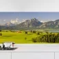 Preview: Küchenrückwand Folie grüne Weide Bergpanorama Hauptbild 1