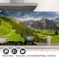 Preview: Küchenrückwand Folie grüne Weite & Wanderwege Detailbild 1