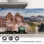 Preview: Küchenrückwand Folie Canyon Fluss & Berglandschaft Detailbild 1