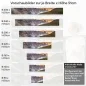 Preview: Küchenrückwand Folie Gebirgspanorama, Fluss & Fichtenwald Höhe 51cm