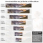 Preview: Küchenrückwand Folie Gebirgspanorama, Fluss & Fichtenwald Höhe 60cm