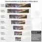 Preview: Küchenrückwand Folie Gebirgspanorama, Fluss & Fichtenwald Höhe 60cm