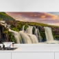 Preview: Küchenrückwand Folie Wasserfall Bergkulisse Hauptbild 1