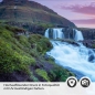 Preview: Küchenrückwand Folie Wasserfall & Bergsee am Abendlicht Detailbild 2