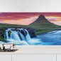 Preview: Küchenrückwand Folie Wasserfall & Bergsee am Abendlicht Hauptbild 1