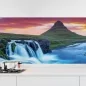 Preview: Küchenrückwand Folie Wasserfall & Bergsee am Abendlicht Hauptbild 1