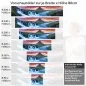Preview: Küchenrückwand Folie Wasserfall & Bergsee am Abendlicht Höhe 80cm