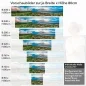 Preview: Küchenrückwand Folie Dünen, Leuchtturm & Meer Höhe 80cm