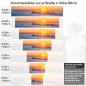 Preview: Küchenrückwand Folie Landschaft im Sonnenuntergang Höhe 80cm