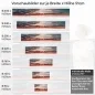 Preview: Küchenrückwand Folie Sonnenuntergang in der Wolkenkulisse Höhe 51cm