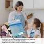 Preview: Küchenrückwand Folie Tiefblaues Meer & Wolkenpracht A4 Muster