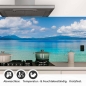 Preview: Küchenrückwand Folie Tiefblaues Meer & Wolkenpracht Detailbild 1