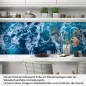 Preview: Küchenrückwand Folie blaues Meer mit Schaum Detailbild 1