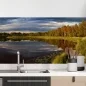 Preview: Küchenrückwand Folie Naturidylle mit See und Bäumen Hauptbild 1