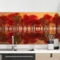 Preview: Küchenrückwand Folie Bäume am See - Herbstliche Natur Hauptbild 1