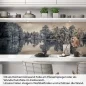 Preview: Küchenrückwand Folie See im Vintage-Stil - Zeitlose Landschaft Artikelbild 1