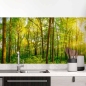 Preview: Küchenrückwand Folie Grüner Waldtraum Hauptbild 1