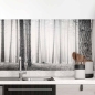 Preview: Küchenrückwand Folie Monochromer Wald - Harmonie und Mystik Hauptbild 1