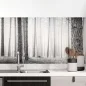 Preview: Küchenrückwand Folie Monochromer Wald - Harmonie und Mystik Hauptbild 1