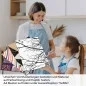 Preview: Küchenrückwand Folie Filigrane Baumkronen - Minimalistische Eleganz A4 Muster