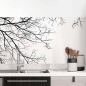 Preview: Küchenrückwand Folie Filigrane Baumkronen - Minimalistische Eleganz Hauptbild 1