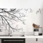 Preview: Küchenrückwand Folie Filigrane Baumkronen - Minimalistische Eleganz Hauptbild 1