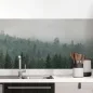 Preview: Küchenrückwand Folie Wald im Nebel Hauptbild 1