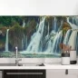 Preview: Küchenrückwand Folie Wald & Wasserfall Hauptbild 1