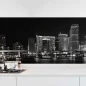 Preview: Küchenrückwand Folie Skyline at Night Hauptbild 1
