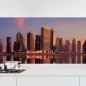 Preview: Küchenrückwand Folie Skylines im Morgenrot Hauptbild 1