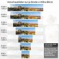 Preview: Küchenrückwand Folie Inselbrücke Höhe 80cm
