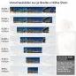 Preview: Küchenrückwand Folie Nächtliche Brücken & Stadt Perspektive Höhe 51cm