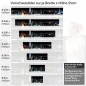 Preview: Küchenrückwand Folie Großstadt Lichter Höhe 51cm