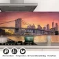 Preview: Küchenrückwand Folie Stadt Brücke bei Dämmerung Detailbild 1