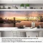 Preview: Küchenrückwand Folie Wolkenkratzer & Brücke zur goldenen Stunde Artikelbild 1