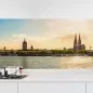 Preview: Küchenrückwand Folie Rheinblick Köln - Architektonische Schönheit Hauptbild 1