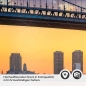 Preview: Küchenrückwand Folie Brücke & Stadt im feurigem Licht Detailbild 2