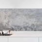 Preview: Küchenrückwand Folie Betondesign - Urbaner Look in Grau-Blau Nuancen Hauptbild 1