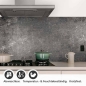 Preview: Küchenrückwand Folie Dunkler Beton - Industrielle Loft Ambiente Detailbild 1
