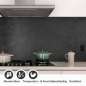 Preview: Küchenrückwand Folie Anthrazit Betonoptik - Luxus Küchendesigns Detailbild 1
