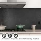 Preview: Küchenrückwand Folie Anthrazit Betonoptik - Luxus Küchendesigns Detailbild 1