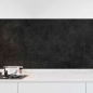 Preview: Küchenrückwand Folie Tiefschwarzer Beton-Look für Ihre elegante Küche Hauptbild