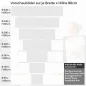 Preview: Küchenrückwand Folie Fliesen Kacheln Variantenauswahl Vorschaubild Höhe 80cm