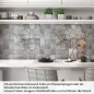 Preview: Küchenrückwand Folie Betonfliesen - Fliesenoptik für ein trendiges Ambiente Artikelbild 1