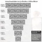 Preview: Küchenrückwand Folie Betonfliesen - Fliesenoptik für ein trendiges Ambiente Höhe 80cm