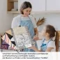 Preview: Küchenrückwand Folie Fliesenoptik Floral - Dezent mit Blumendetails A4 Muster